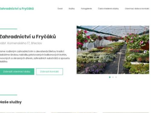 Zahradnictví u Fryčáků