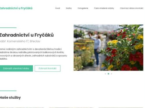Zahradnictví u Fryčáků