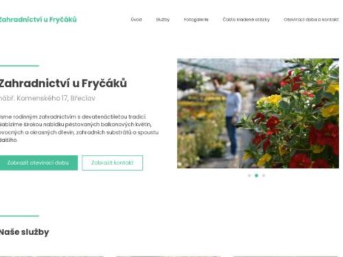 Zahradnictví u Fryčáků