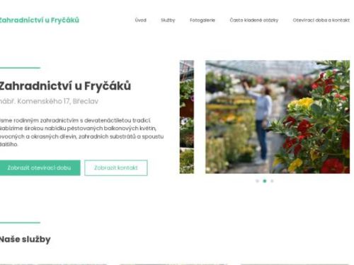 Zahradnictví u Fryčáků