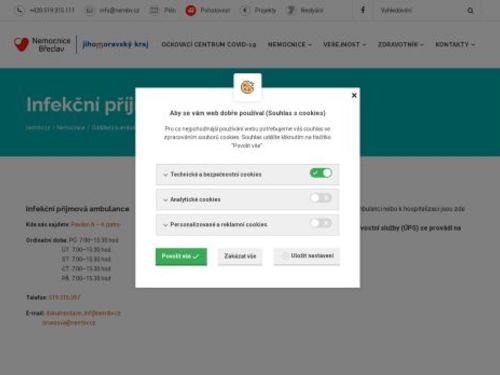 Infekční příjmová ambulance Nemocnice Břeclav