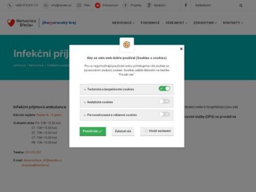 Infekční příjmová ambulance Nemocnice Břeclav