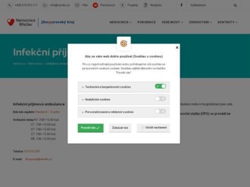 Infekční příjmová ambulance Nemocnice Břeclav