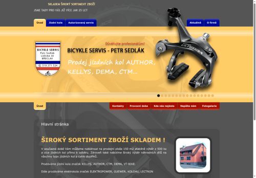 Zobrazit webové stránky BICYKLE Servis - Petr Sedlák