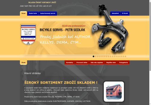 Zobrazit webové stránky BICYKLE Servis - Petr Sedlák