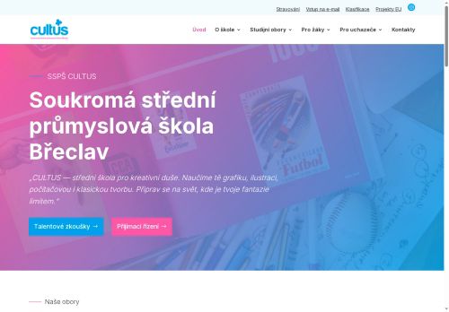 Zobrazit webové stránky Soukromá střední průmyslová škola Břeclav, spol. s r. o. CULTUS