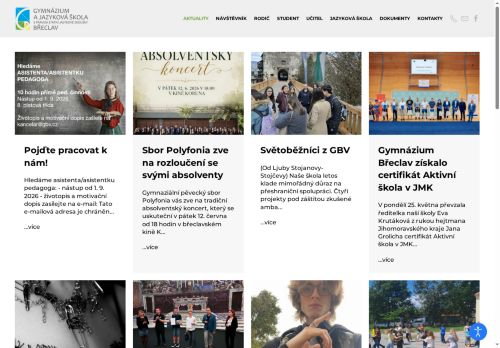 Zobrazit webové stránky Gymnázium Břeclav