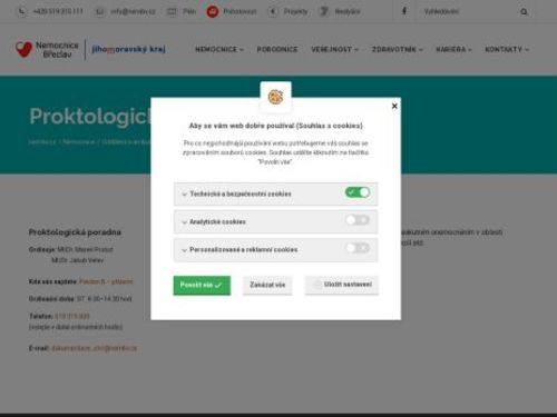 Proktologická ambulance Nemocnice Břeclav - MUDr. Marek Probst