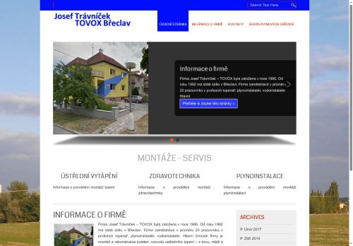 Zobrazit webové stránky TOVOX - Josef Trávníček
