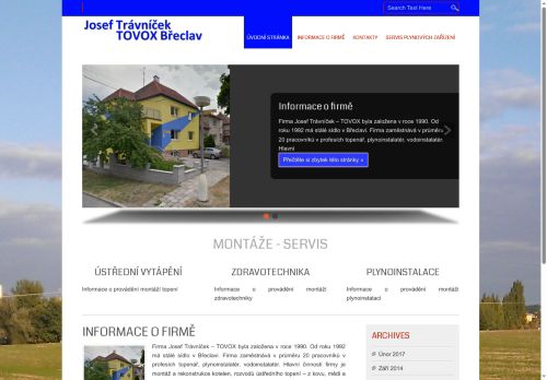 Zobrazit webové stránky TOVOX - Josef Trávníček