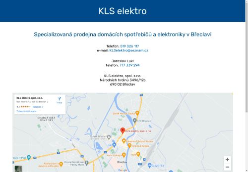 Zobrazit webové stránky KLS elektro, spol. s r.o.