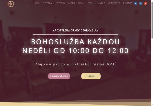 Zobrazit webové stránky Apoštolská církev, sbor Čáslav