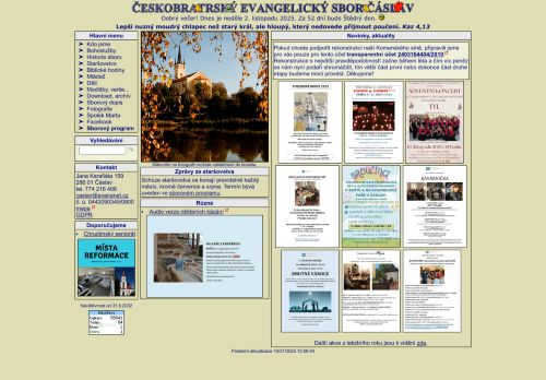Zobrazit webové stránky Českobratrský evangelický sbor Čáslav