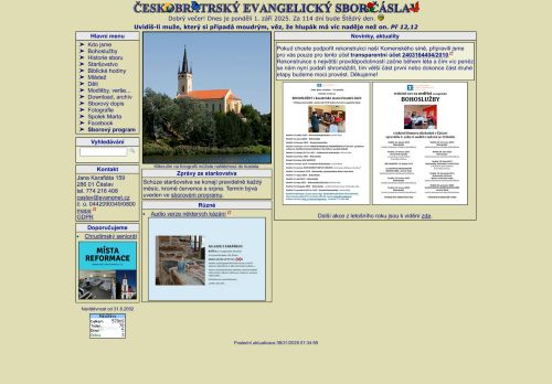 Zobrazit webové stránky Českobratrský evangelický sbor Čáslav