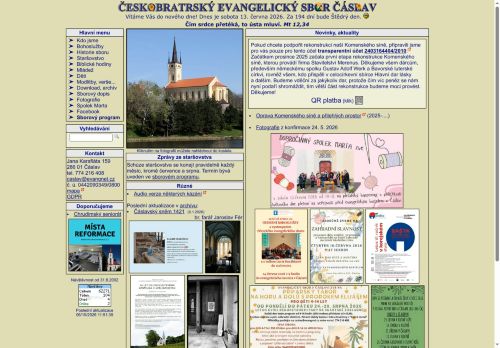 Zobrazit webové stránky Českobratrský evangelický sbor Čáslav