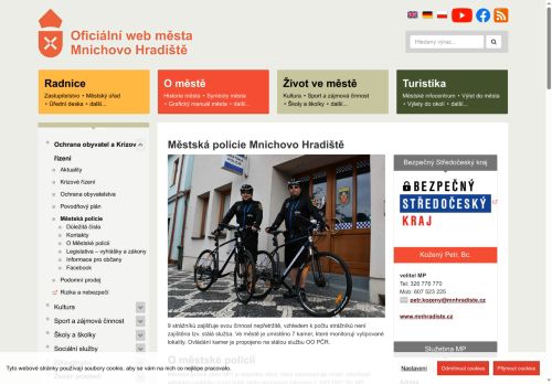 Zobrazit webové stránky Městská policie Mnichovo Hradiště