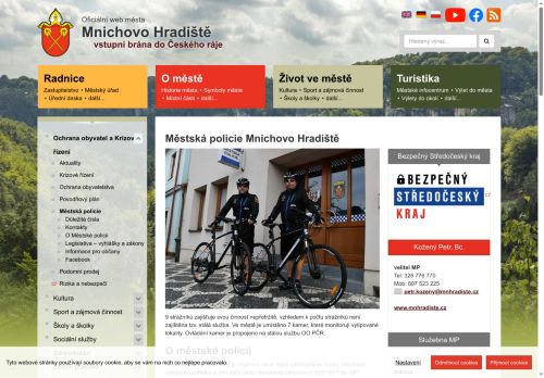 Zobrazit webové stránky Městská policie Mnichovo Hradiště