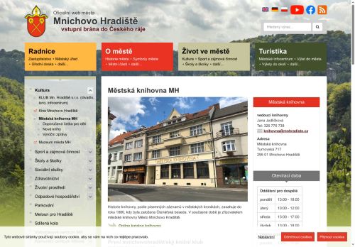 Zobrazit webové stránky Městská knihovna Mnichovo Hradiště