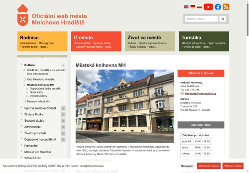 Zobrazit webové stránky Městská knihovna Mnichovo Hradiště