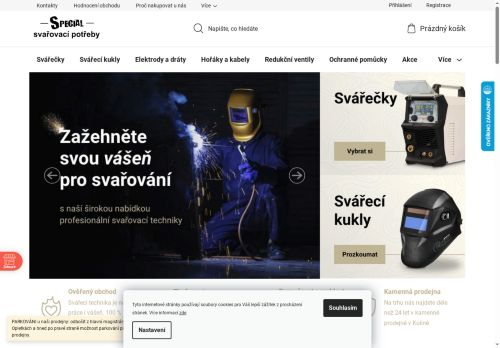 Zobrazit webové stránky Speciál svařovací potřeby