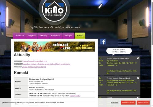 Zobrazit webové stránky Městské kino Mnichovo Hradiště