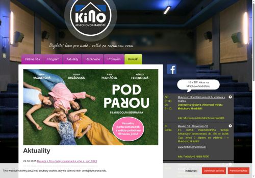 Zobrazit webové stránky Městské kino Mnichovo Hradiště