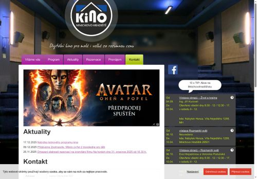 Zobrazit webové stránky Městské kino Mnichovo Hradiště