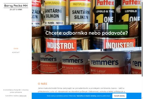 Zobrazit webové stránky Barvy Pecka MH