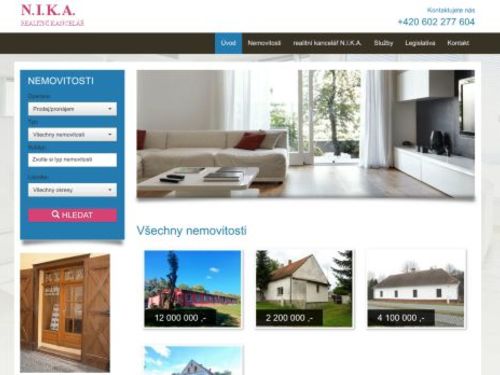 Realitní kancelář N.I.K.A. - Ing. Jiří Kukla