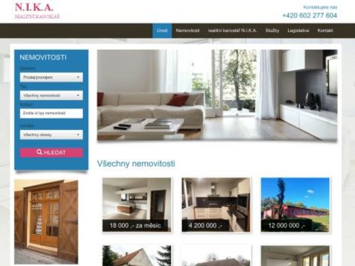 Realitní kancelář N.I.K.A. - Ing. Jiří Kukla