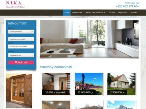 Realitní kancelář N.I.K.A. - Ing. Jiří Kukla