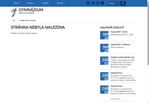 Zobrazit webové stránky Gymnázium Mnichovo Hradiště