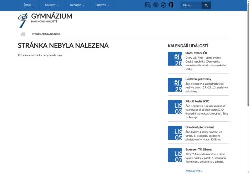 Zobrazit webové stránky Gymnázium Mnichovo Hradiště
