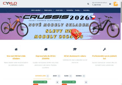 Zobrazit webové stránky Cyklo Kafka