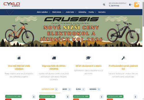 Zobrazit webové stránky Cyklo Kafka