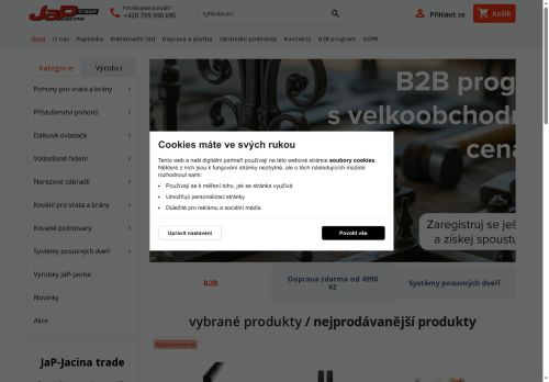 Zobrazit webové stránky JaP - Jacina trade