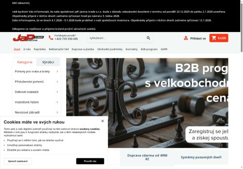 Zobrazit webové stránky JaP - Jacina trade