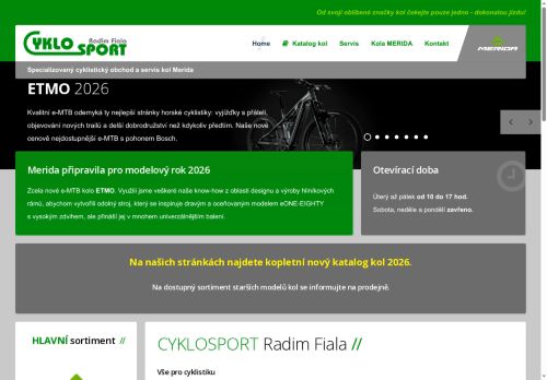 Zobrazit webové stránky Cyklosport Radim Fiala