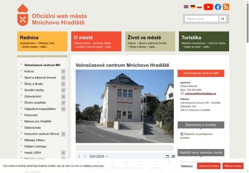 Zobrazit webové stránky Volnočasové centrum Mnichovo Hradiště
