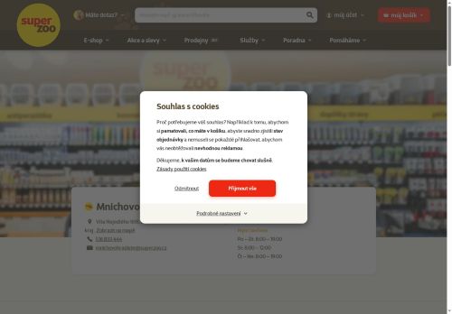 Zobrazit webové stránky Superzoo