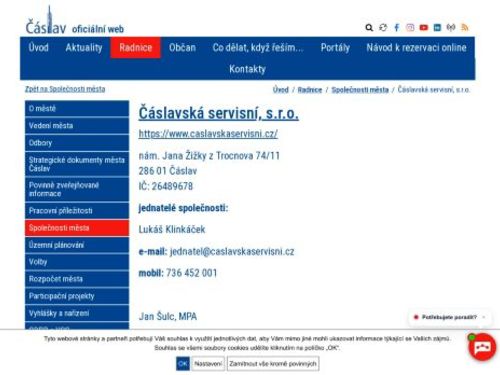 Čáslavská servisní, s.r.o.