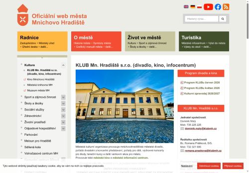 Zobrazit webové stránky KLUB Mn. Hradiště s.r.o.