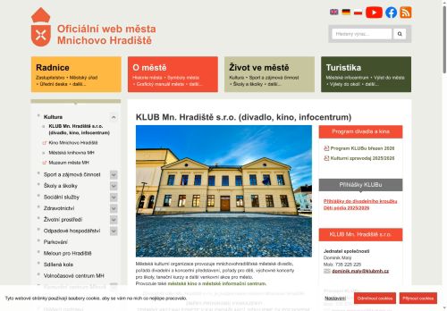 Zobrazit webové stránky KLUB Mn. Hradiště s.r.o.