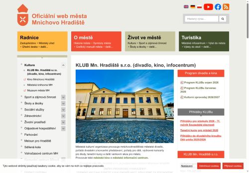 Zobrazit webové stránky KLUB Mn. Hradiště s.r.o.