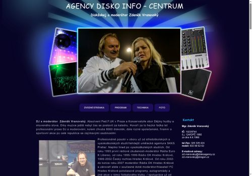 Zobrazit webové stránky Mgr. Zdeněk Vranovský - Disko Agency