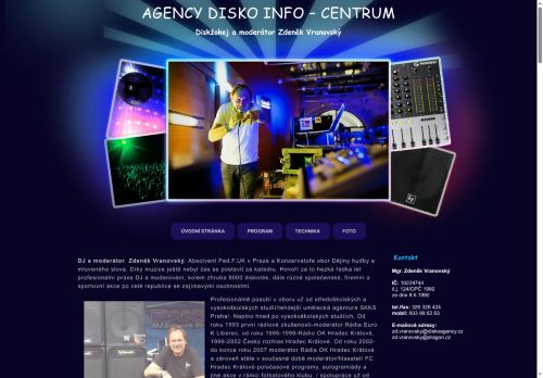 Zobrazit webové stránky Mgr. Zdeněk Vranovský - Disko Agency