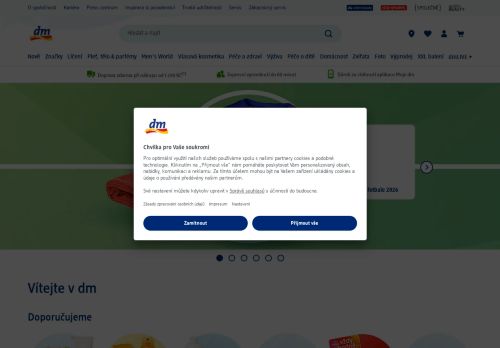 Zobrazit webové stránky Dm drogerie