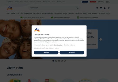 Zobrazit webové stránky Dm drogerie