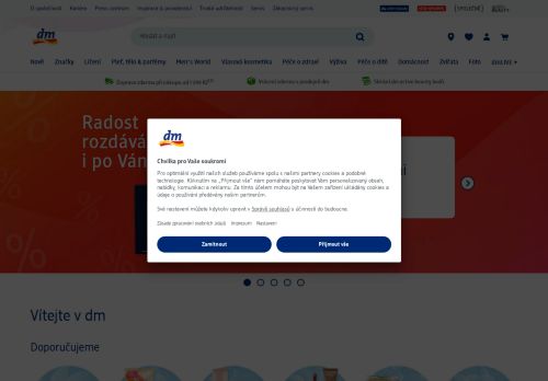 Zobrazit webové stránky Dm drogerie