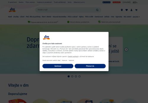 Zobrazit webové stránky Dm drogerie